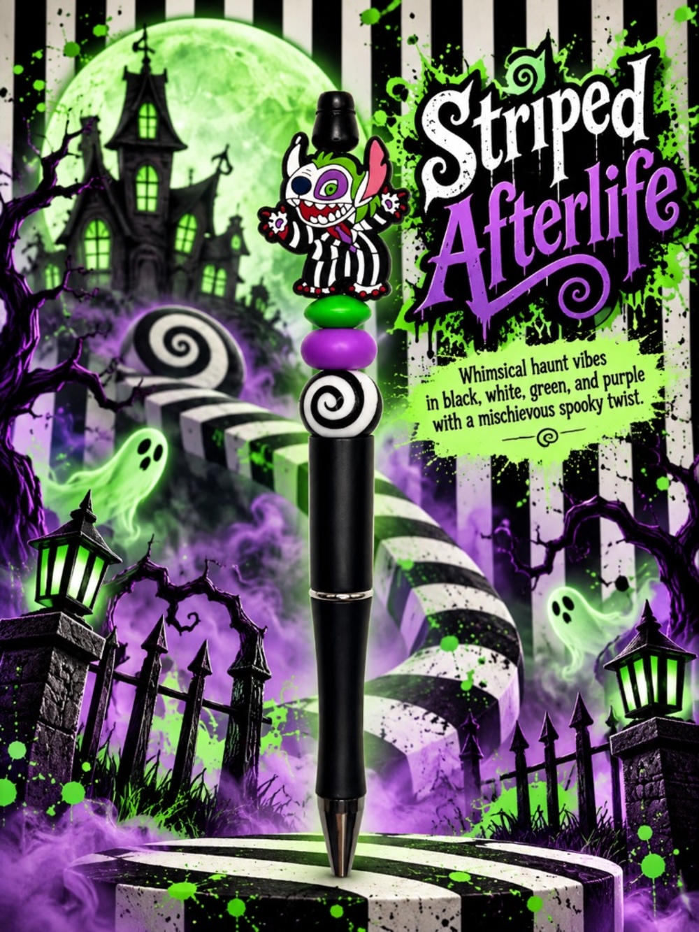 Striped Afterlife Pen